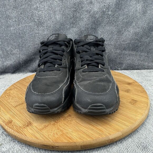 Nike Air Max 90 Triple Black/Black-Black-White Men Nike Air Max 90 Shoes Boys Size 7Y Triple Black Basketball Sneakers 307793-091